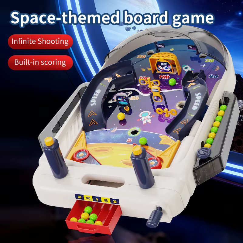 Máquina de pinball espacial para niños, juego interactivo familiar - imagen 4