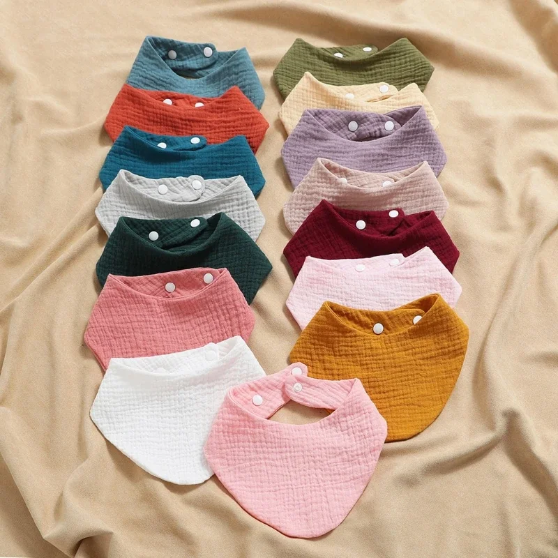 Babero bandana de algodón suave para bebé con toalla saliva absorbente - imagen 4