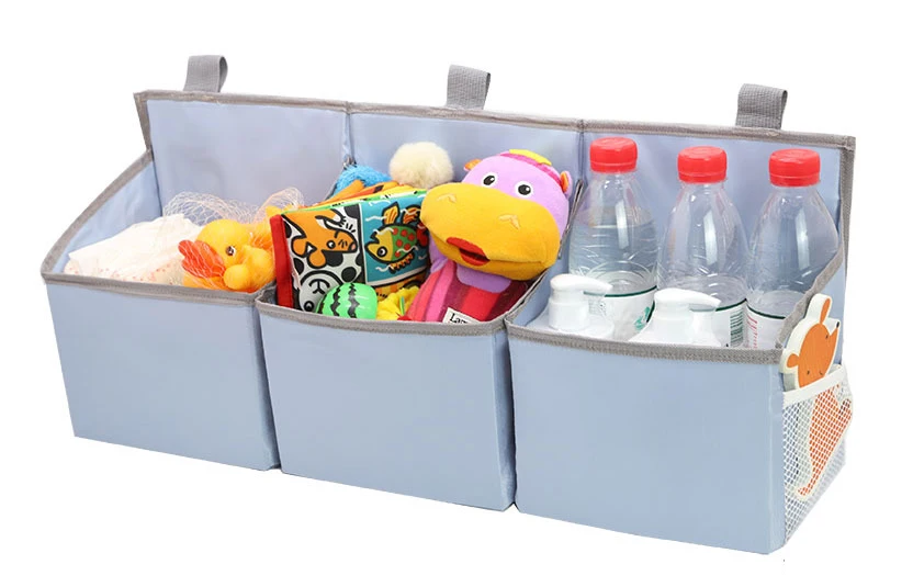 Bolsillo colgante organizador para pañales y ropa de bebé en cuna - imagen 3