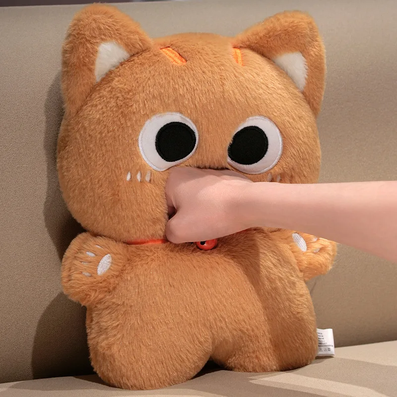 Peluche de gato negro de ojos grandes, suave y muy tierno - imagen 5