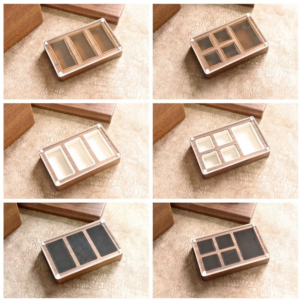 Caja para anillos de madera con ventana en nogal negro - imagen 5