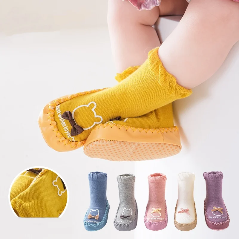Zapatos antideslizantes de cuero para bebés que aprenden a andar - imagen 2