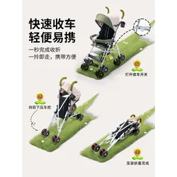 Carrito de paraguas para bebé deportivo plegable y ligero compacto