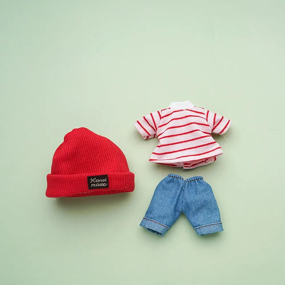 Conjunto de ropa para muñecas BJD con camiseta vaquera y gorro - imagen 5
