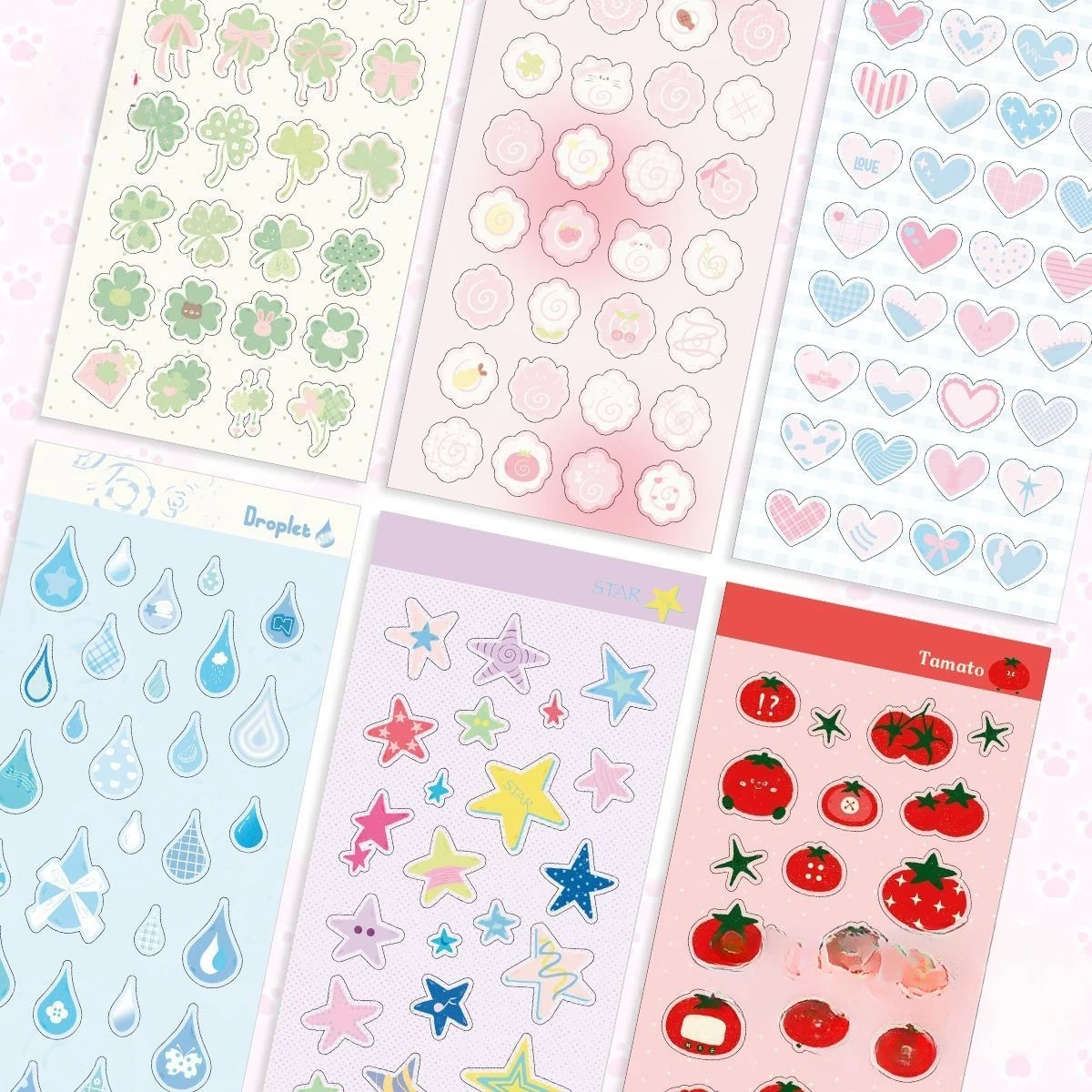 Pegatinas infantiles 3D de corazones para manualidades y diarios - imagen 5