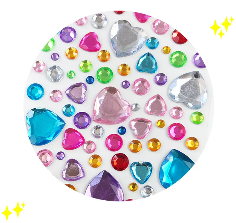 Pegatinas 3D de diamantes infantiles – Decoración brillante para álbum - imagen 3
