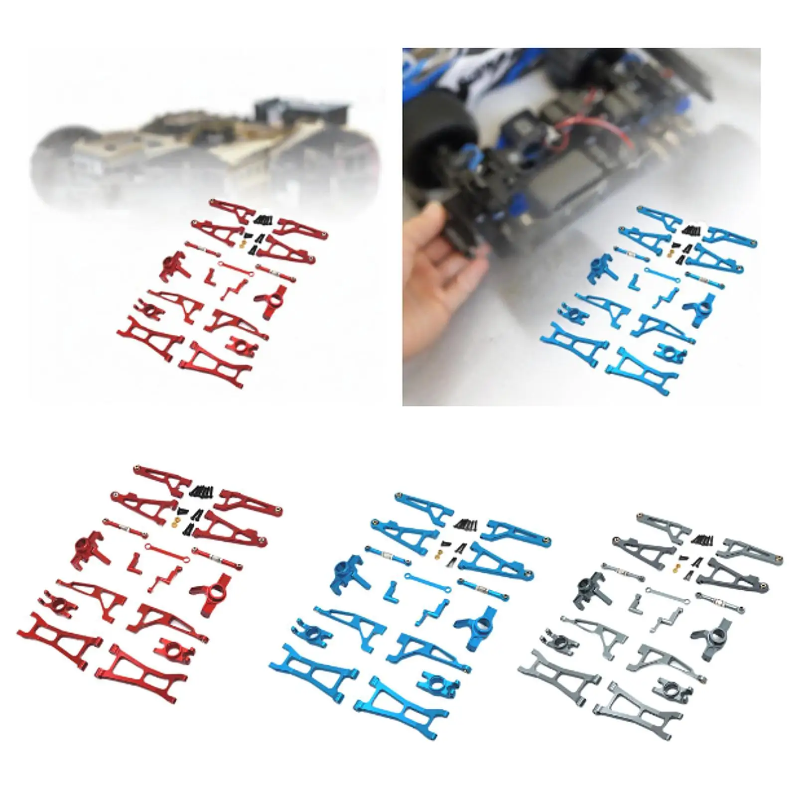 Brazo oscilante RC de repuesto resistente, fácil montaje para coche - imagen 4