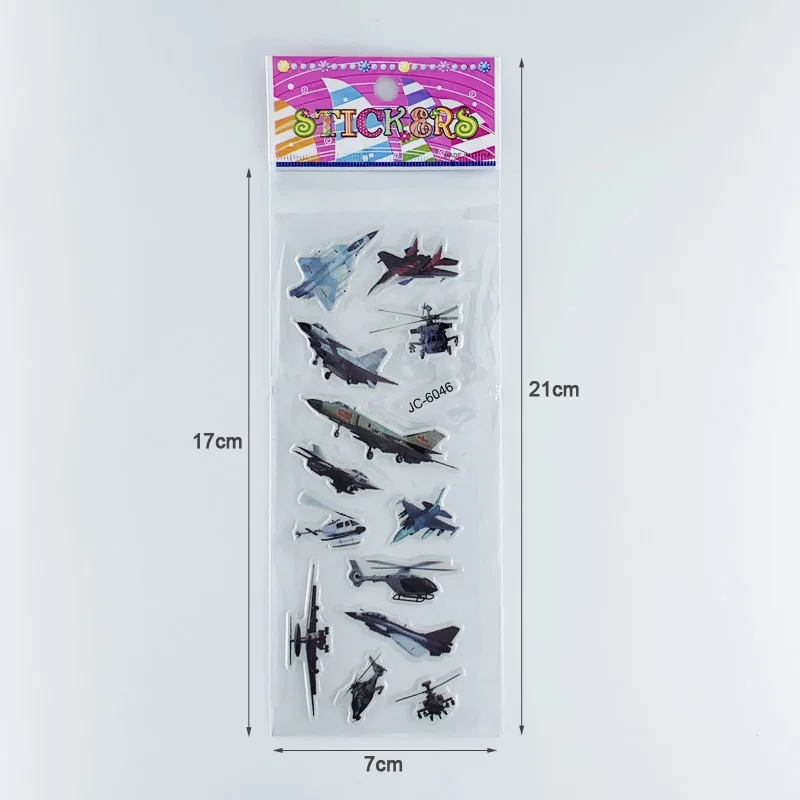 Pegatinas 3D de cohetes y aviones para niños - imagen 3