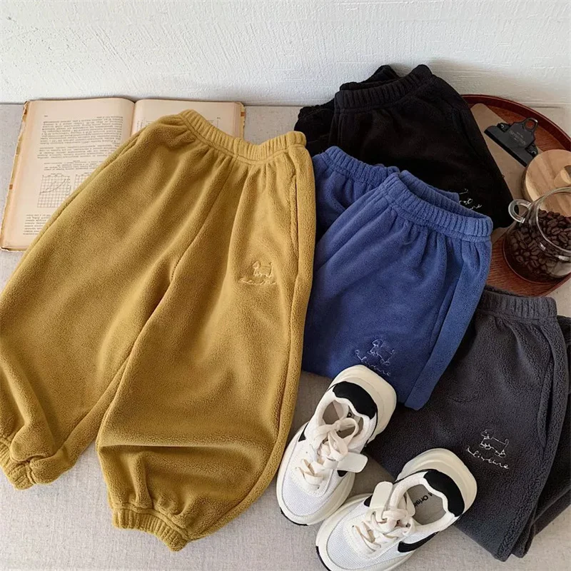 Pantalones de lana cálidos de invierno para bebé unisex – chándal - imagen 2