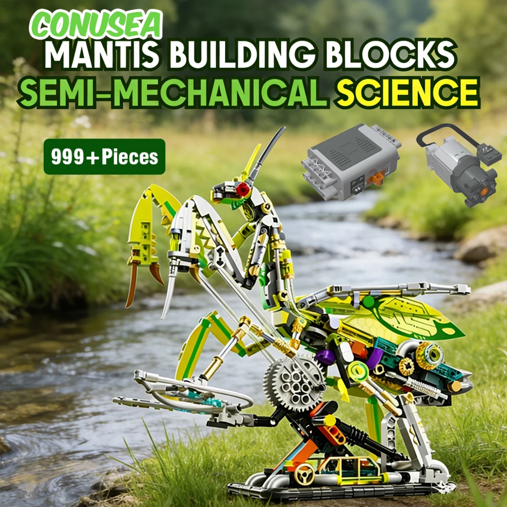 Bloques de construcción educativos Mantis ciencia semimecánica - imagen 5