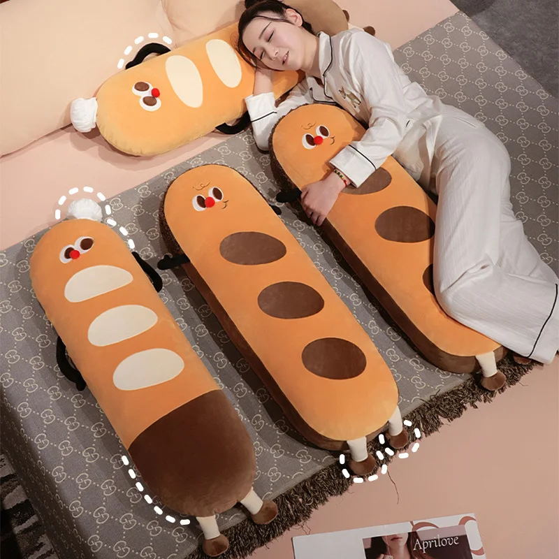Almohada peluche con forma de pan para niños – suave y acogedora - imagen 3