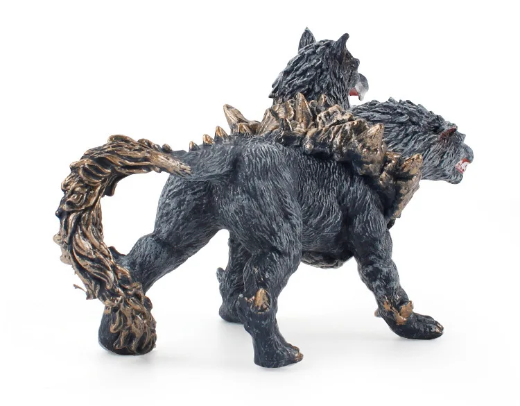 Figura de Cerberus de PVC en vista frontal