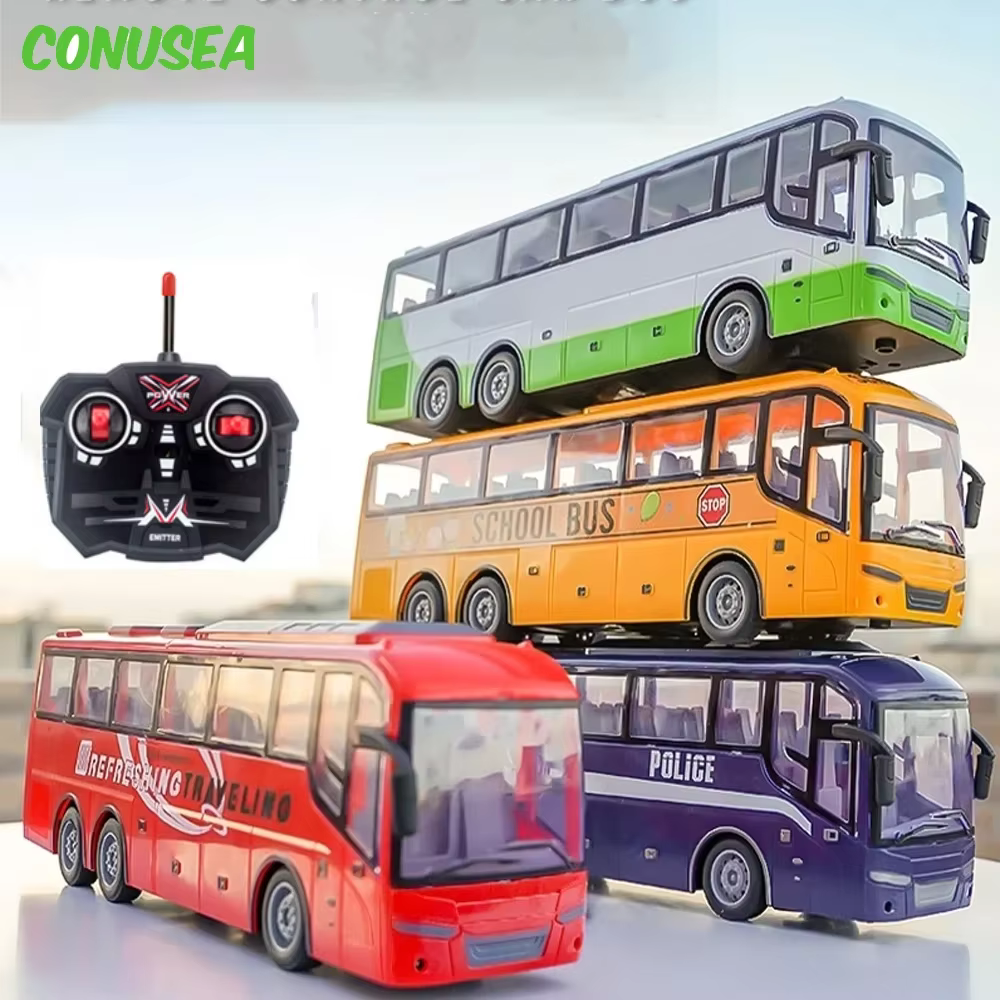 Autobús teledirigido RC escolar con control remoto para niños