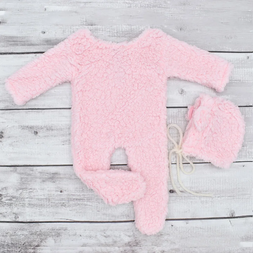 Pijama de oso con capucha para recién nacido – Felpa suave - imagen 3