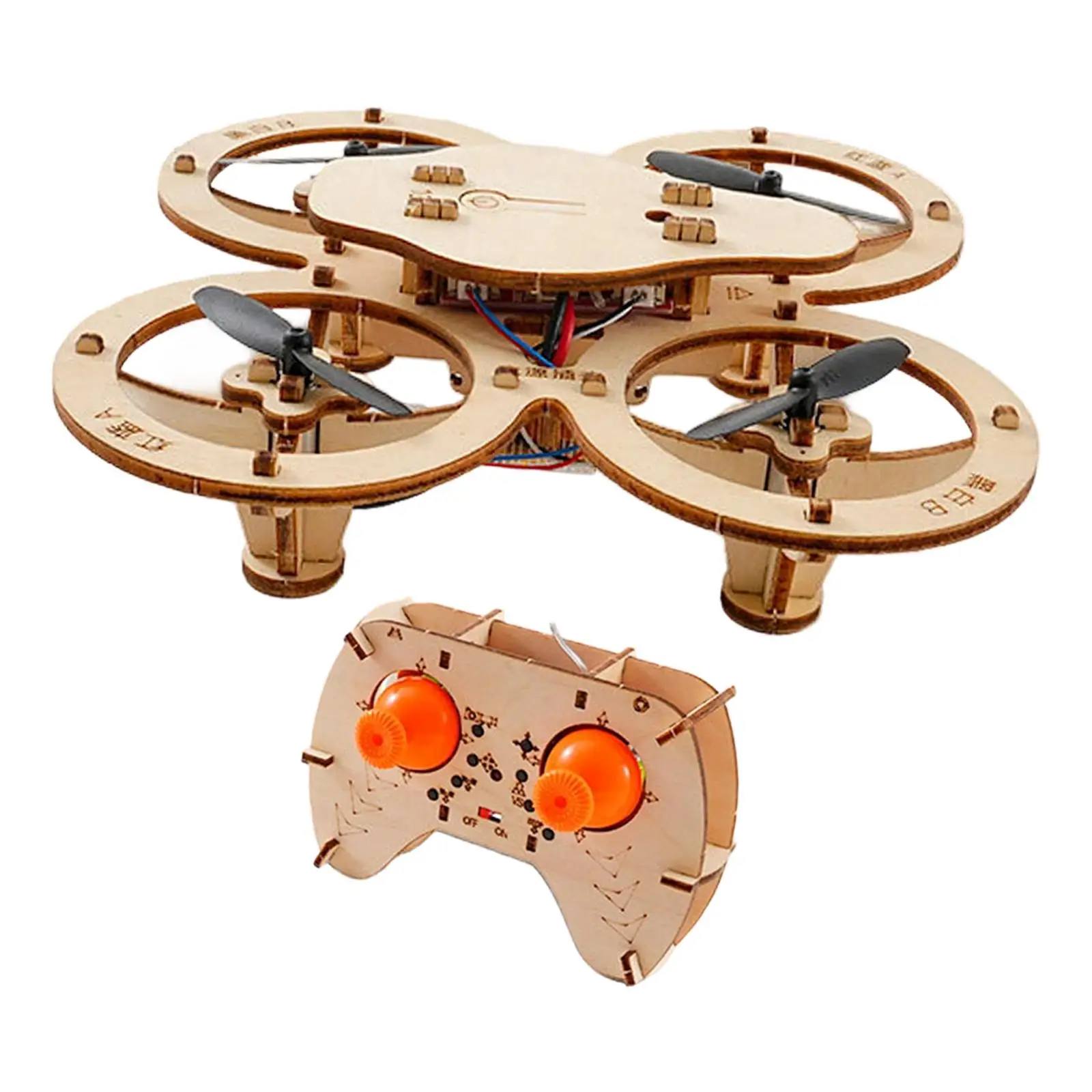 Avión RC de madera para montar, kit educativo con manualidades