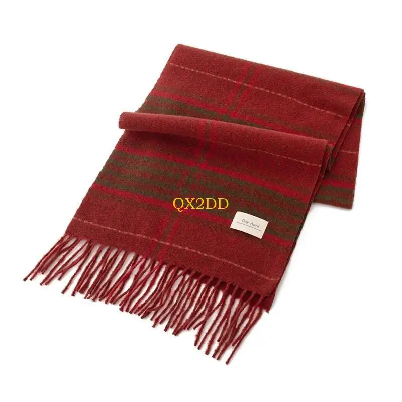 Bufanda a cuadros estilo pashm para mujer – Otoño/Invierno - imagen 4