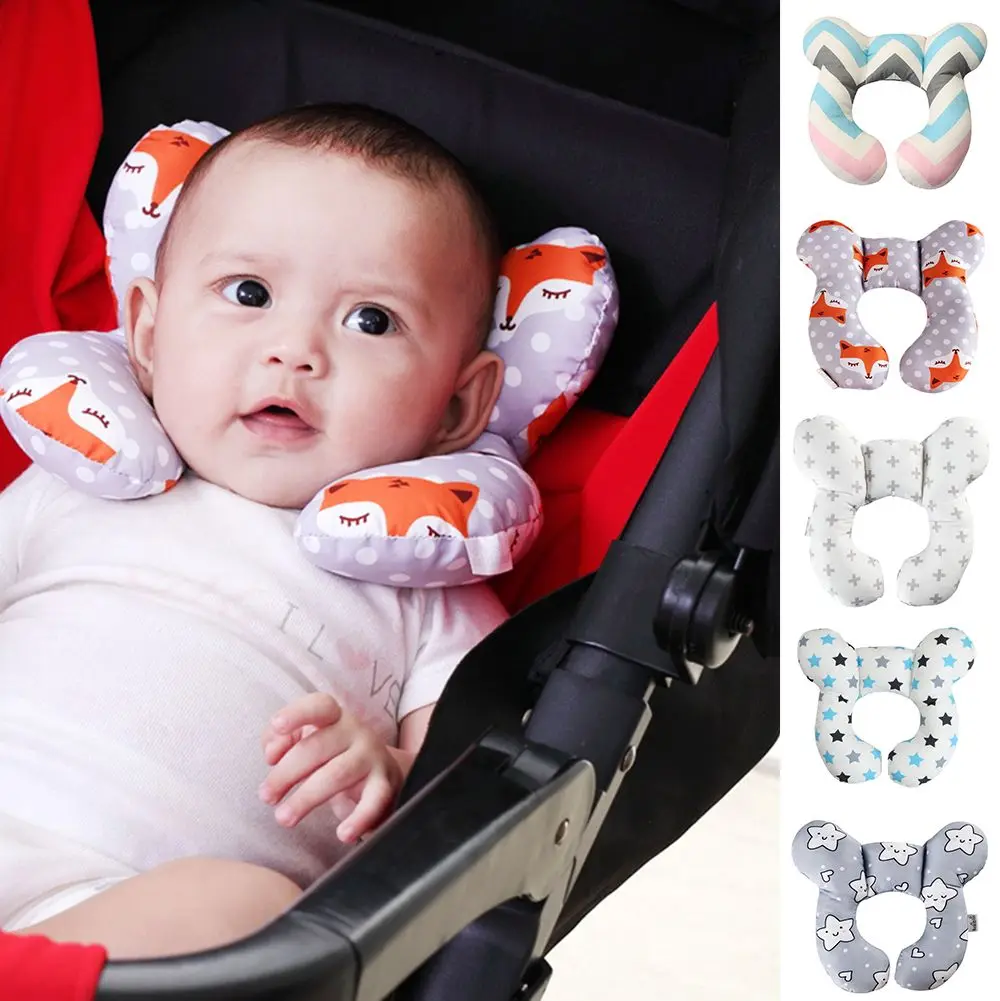 Almohada en forma de U infantil con diseño colorido