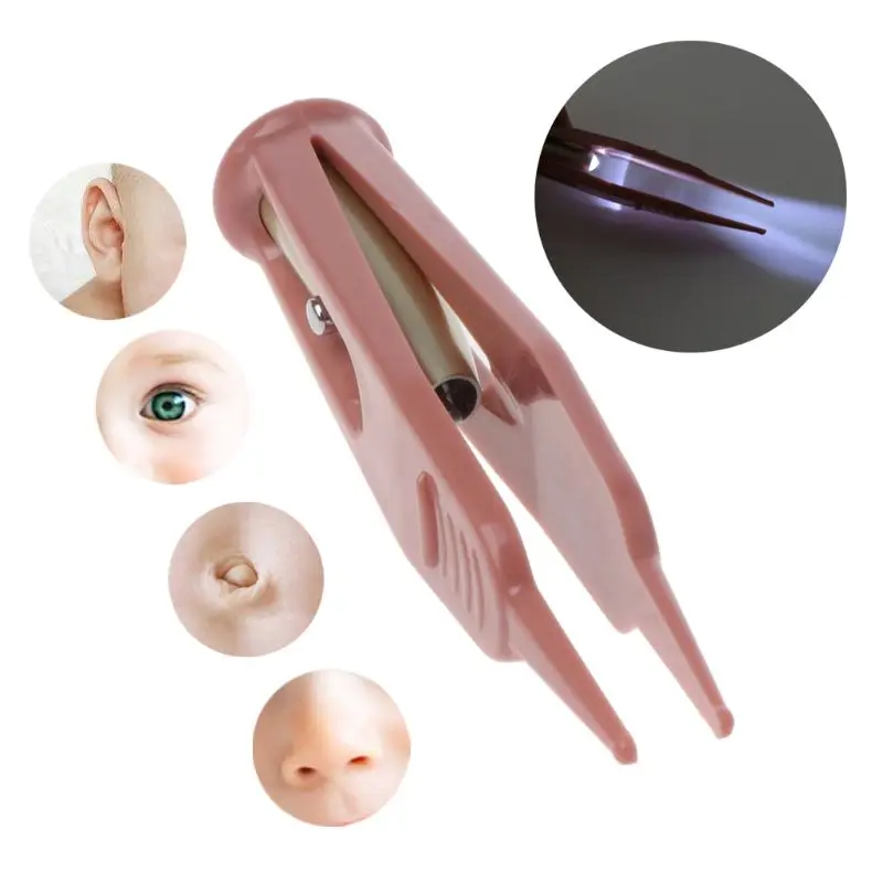 Clip Booger – Pinzas limpar bebé con luz para orejas y nariz