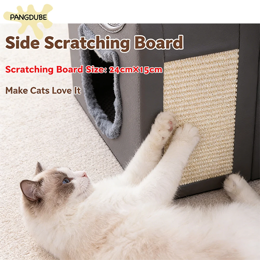 PANGDUBE Casa cueva plegable para gatos transpirable - imagen 3