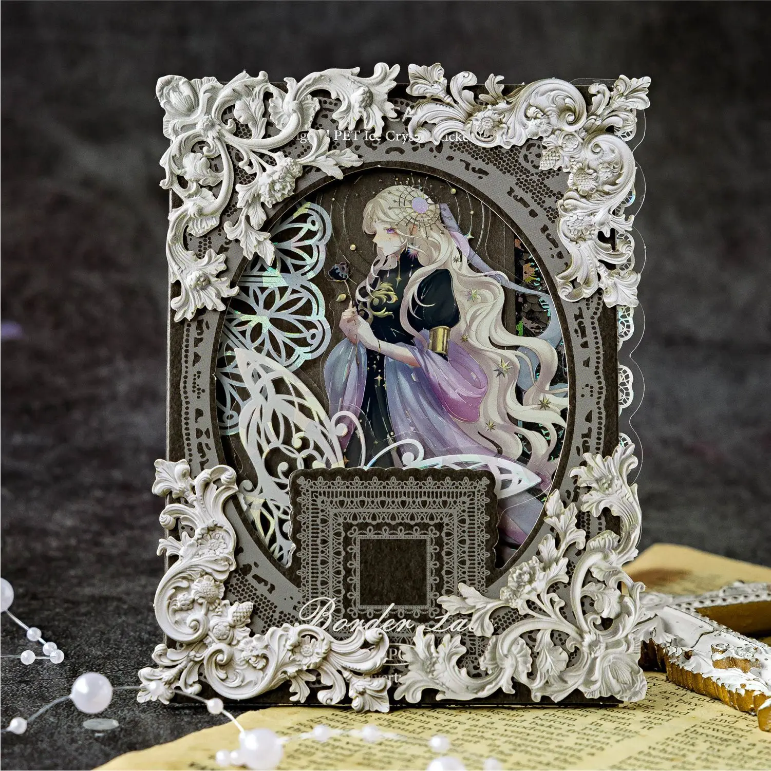 Papel decorativo con recortes de encaje para manualidades - imagen 5