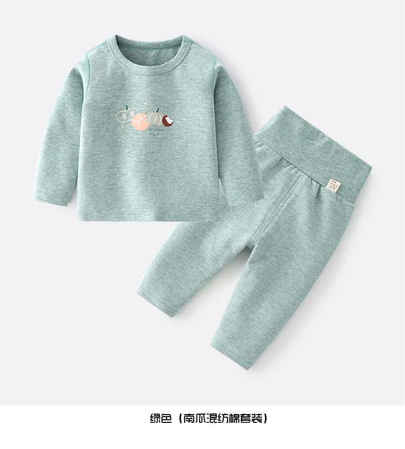 Conjunto bebé niña recién nacida de algodón manga larga estampado