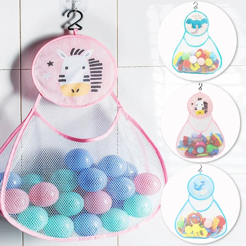 Bolsa de almacenamiento de malla con diseño animal para baño