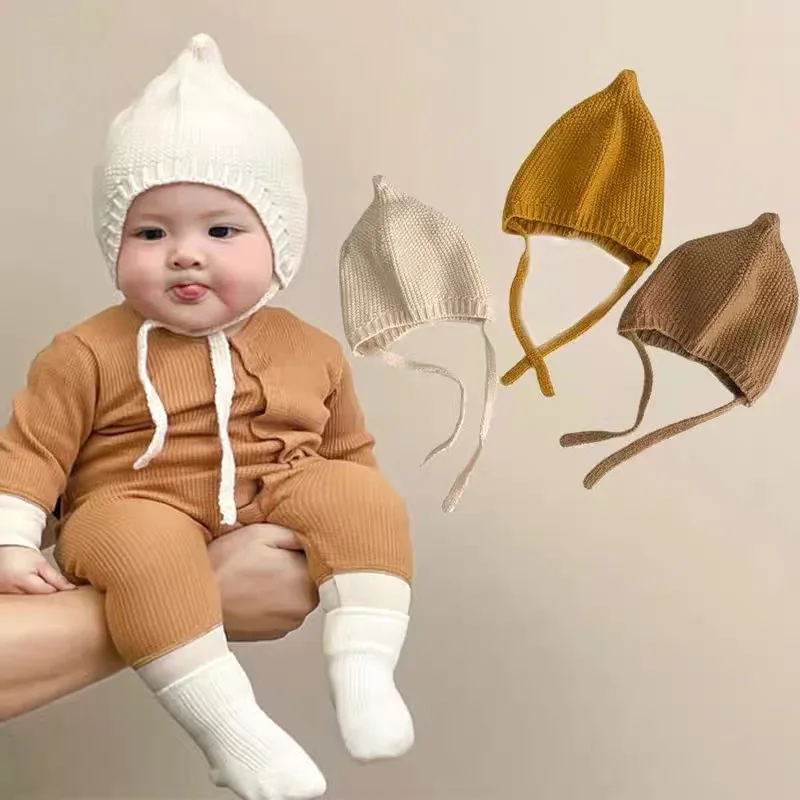 Gorro bebé color sólido frontal