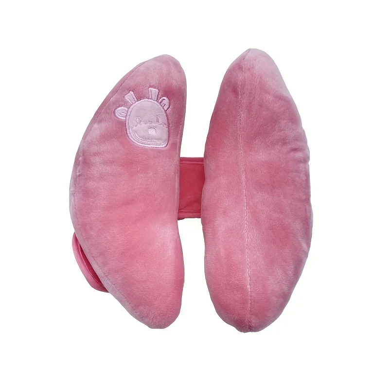 Almohada cervical para cochecito tipo platano con flor dibujitos - imagen 5