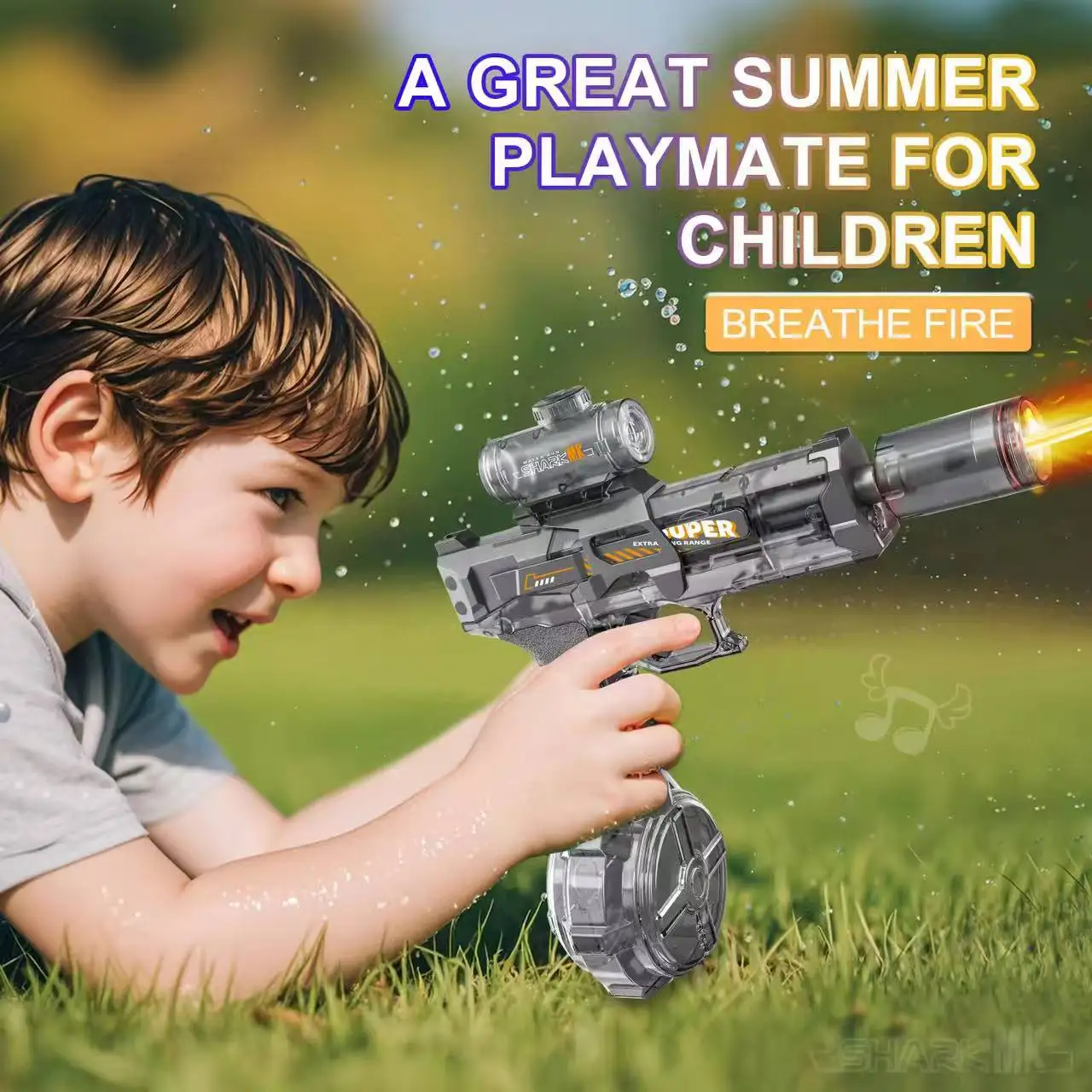 Pistola de agua eléctrica automática de alta presión para niños - imagen 3