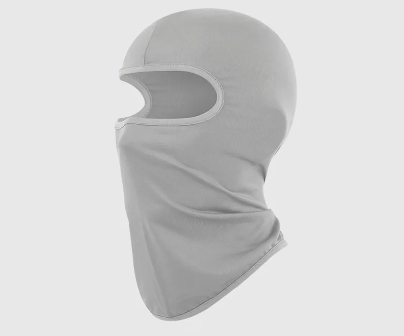 Vista del gorro tipo capucha para protección facial