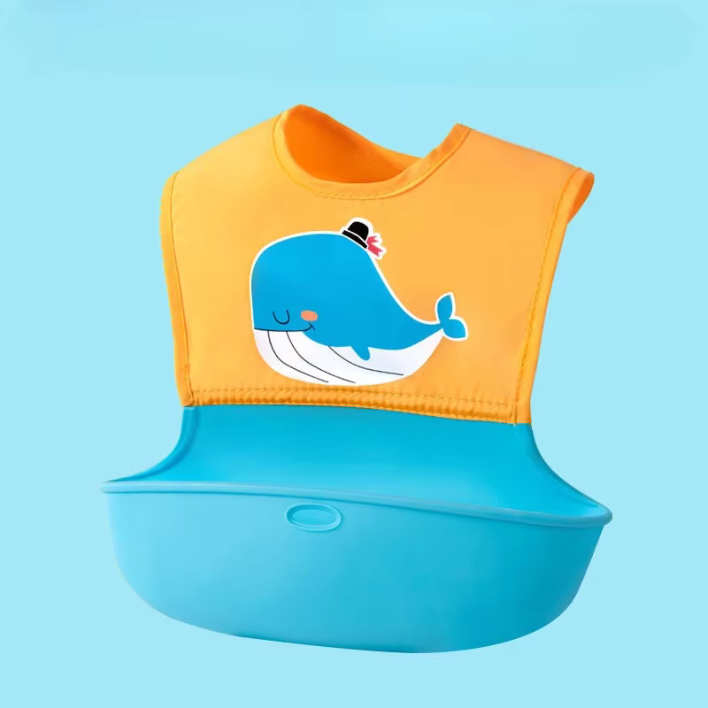 Babero de silicona impermeable suave para bebé con diseños divertidos - imagen 5