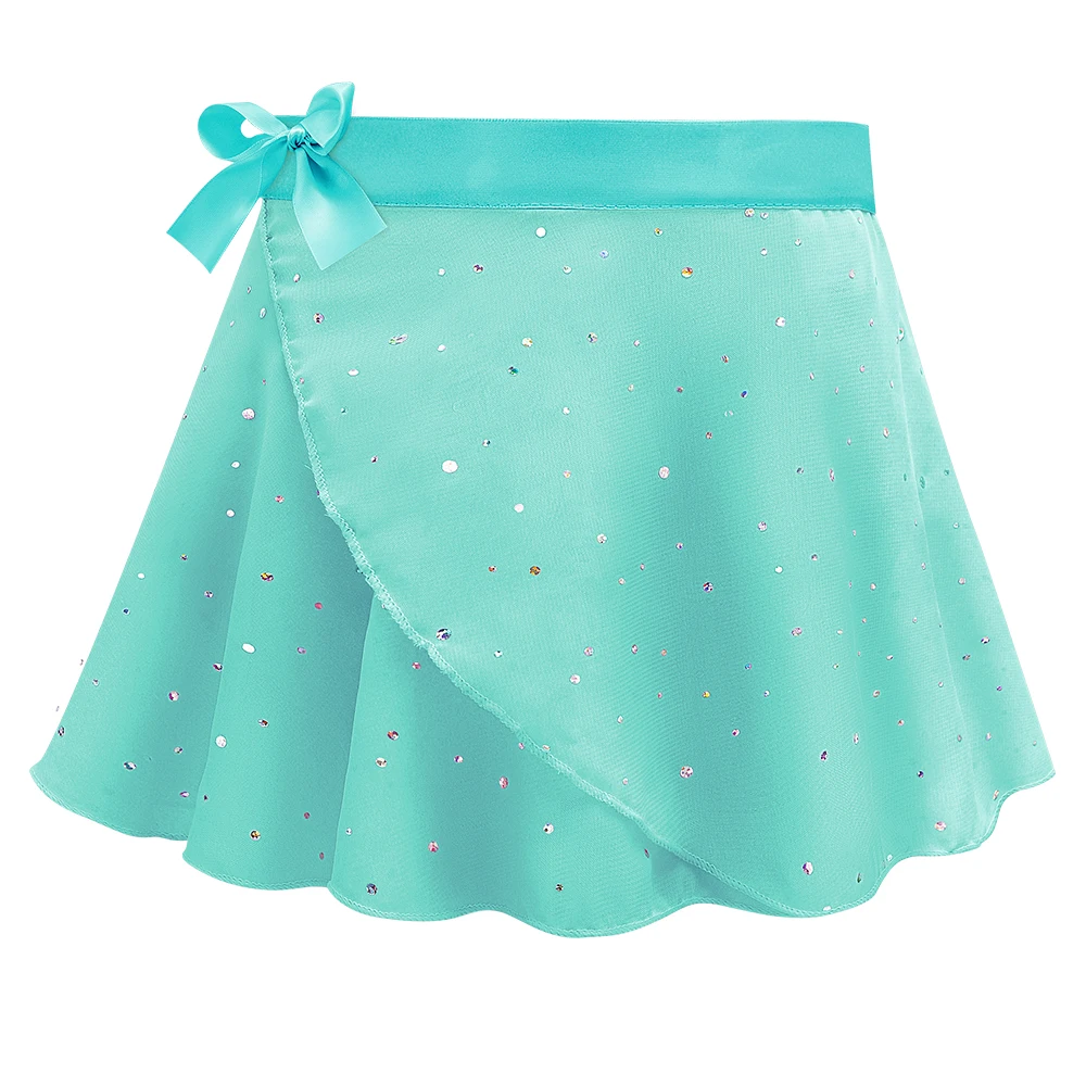 Falda de ballet cruzada con tutú brillante ajustable para niña - imagen 5