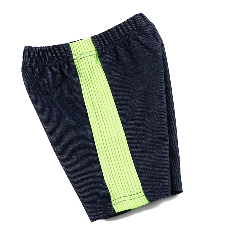 Pantalones cortos vaqueros verde neón niño y niña cintura elástica - imagen 4