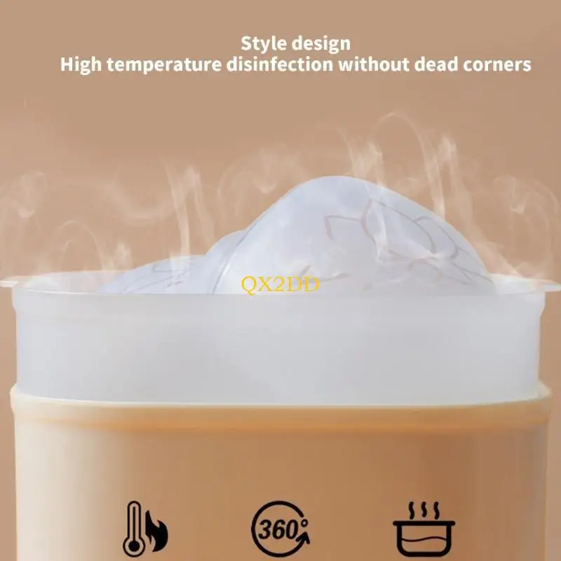 Copas de recolección de leche de silicona QX2D, diseño portátil