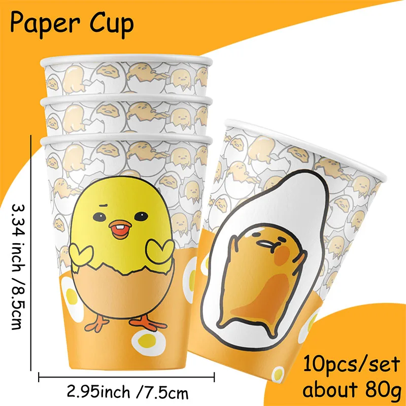 Gudetama decoración de fiesta infantil desechable con pancarta - imagen 2