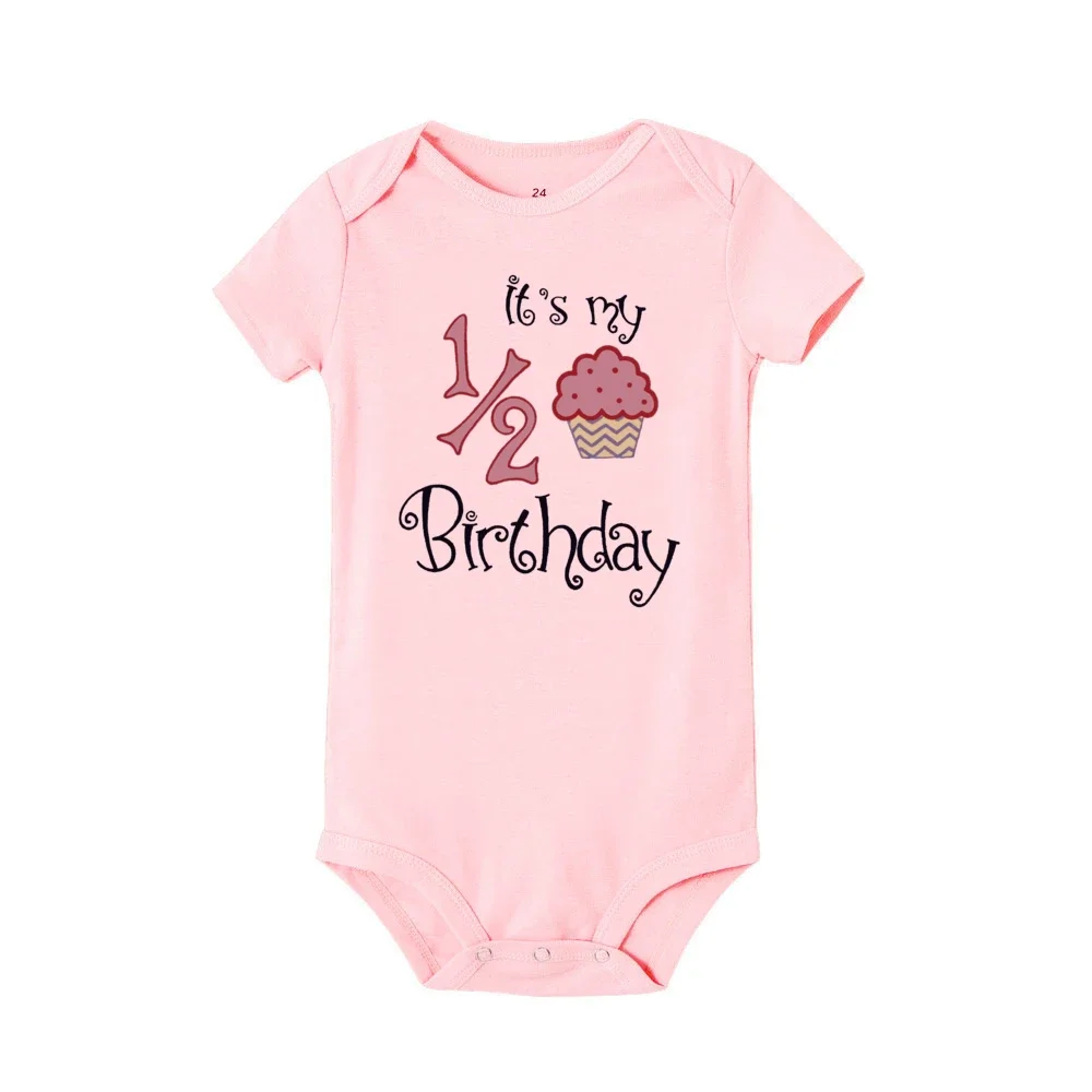 Pelele infantil manga corta – Estampado pastel para bebé - imagen 3