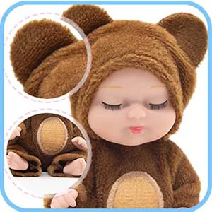 Mini muñeca Reborn en diferentes poses