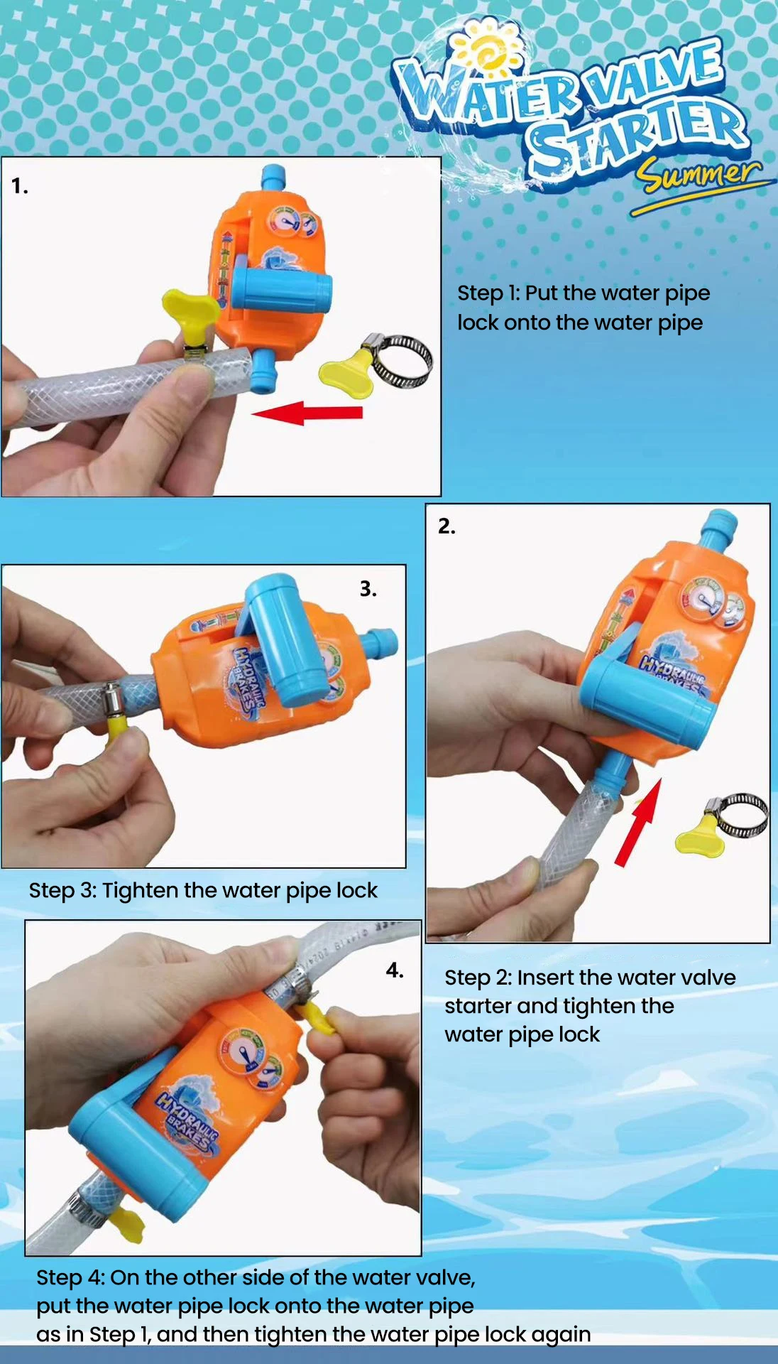 Juguete rociador de exterior pensado para el juego activo