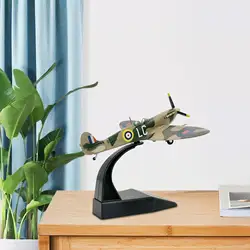 Spitfire modelo de avión realista con soporte, coleccionable