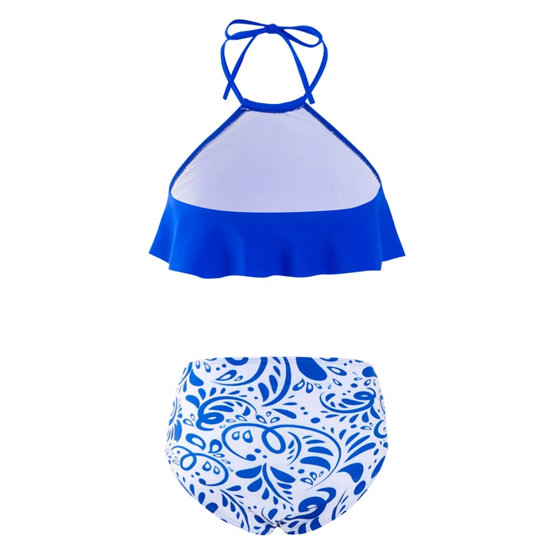 Conjunto bikini madre e hija con volantes – Trajes de verano para playa - imagen 3