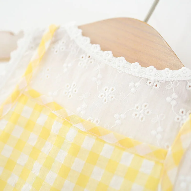 Vestido de verano princesa amarillo con estampado floral y bolsa - imagen 4