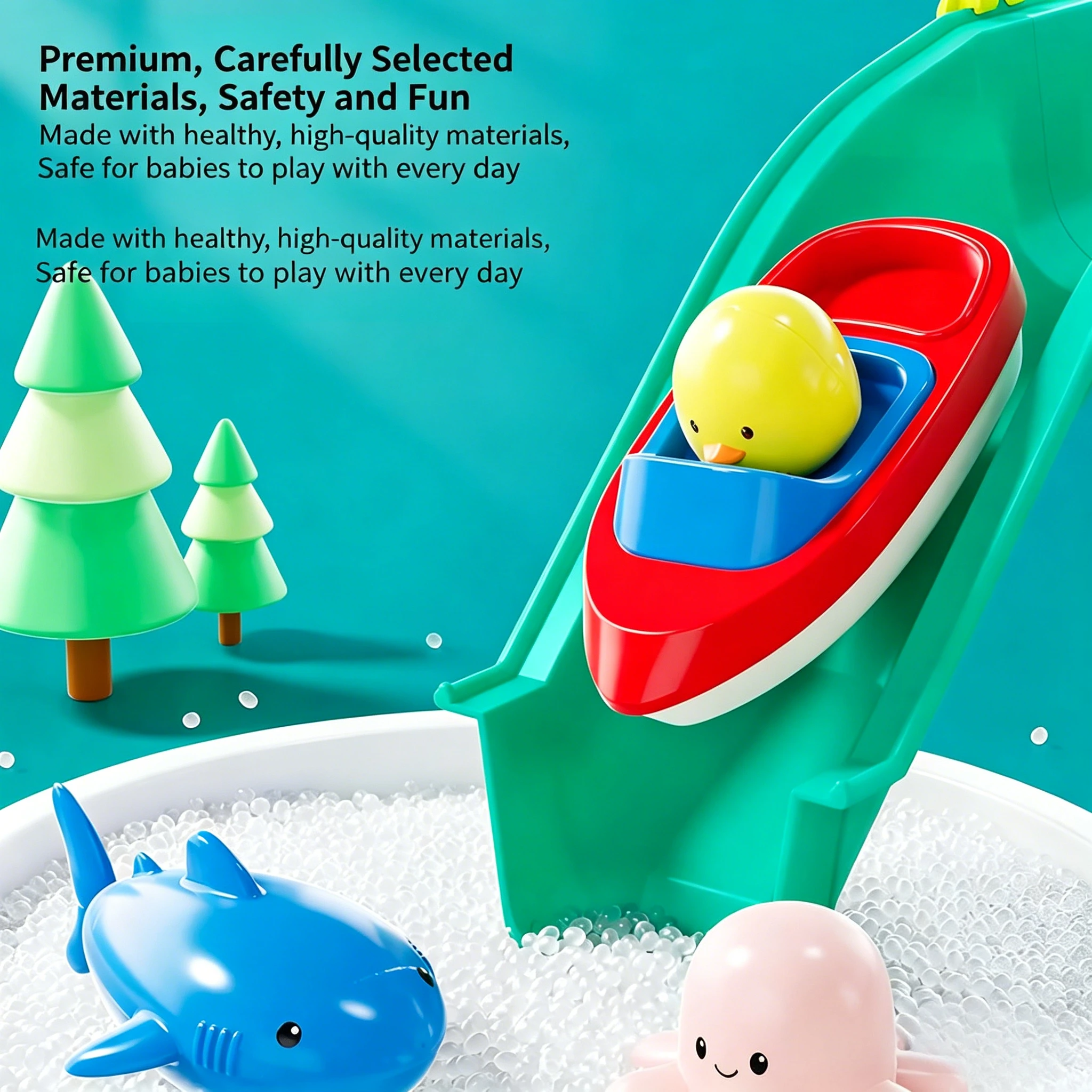 Mesa de agua dos niveles con bomba para juego infantil - imagen 4