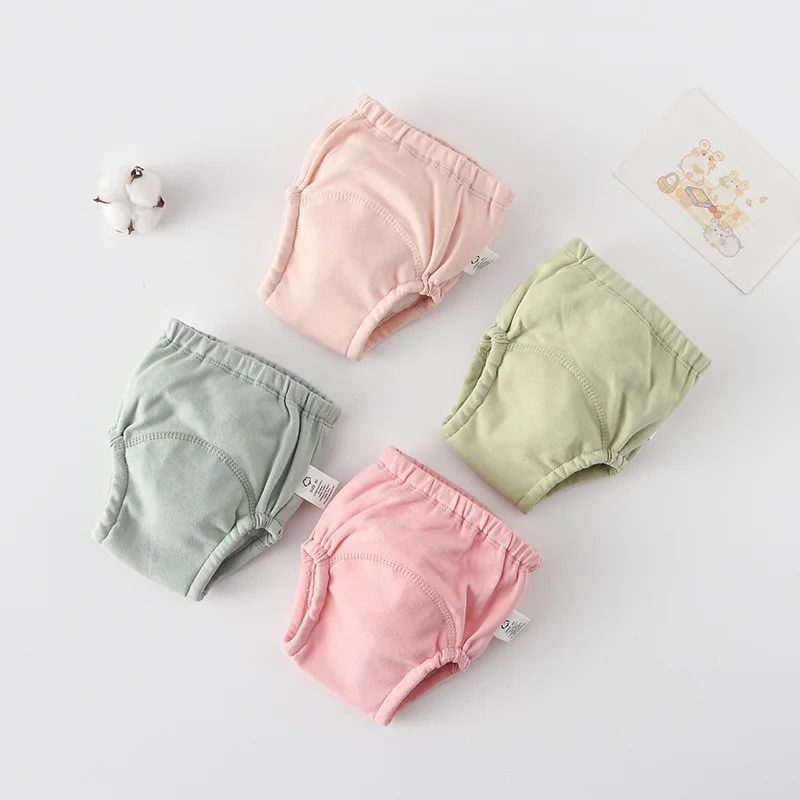 Pantalones de aprendizaje impermeables y reutilizables para bebé - imagen 4