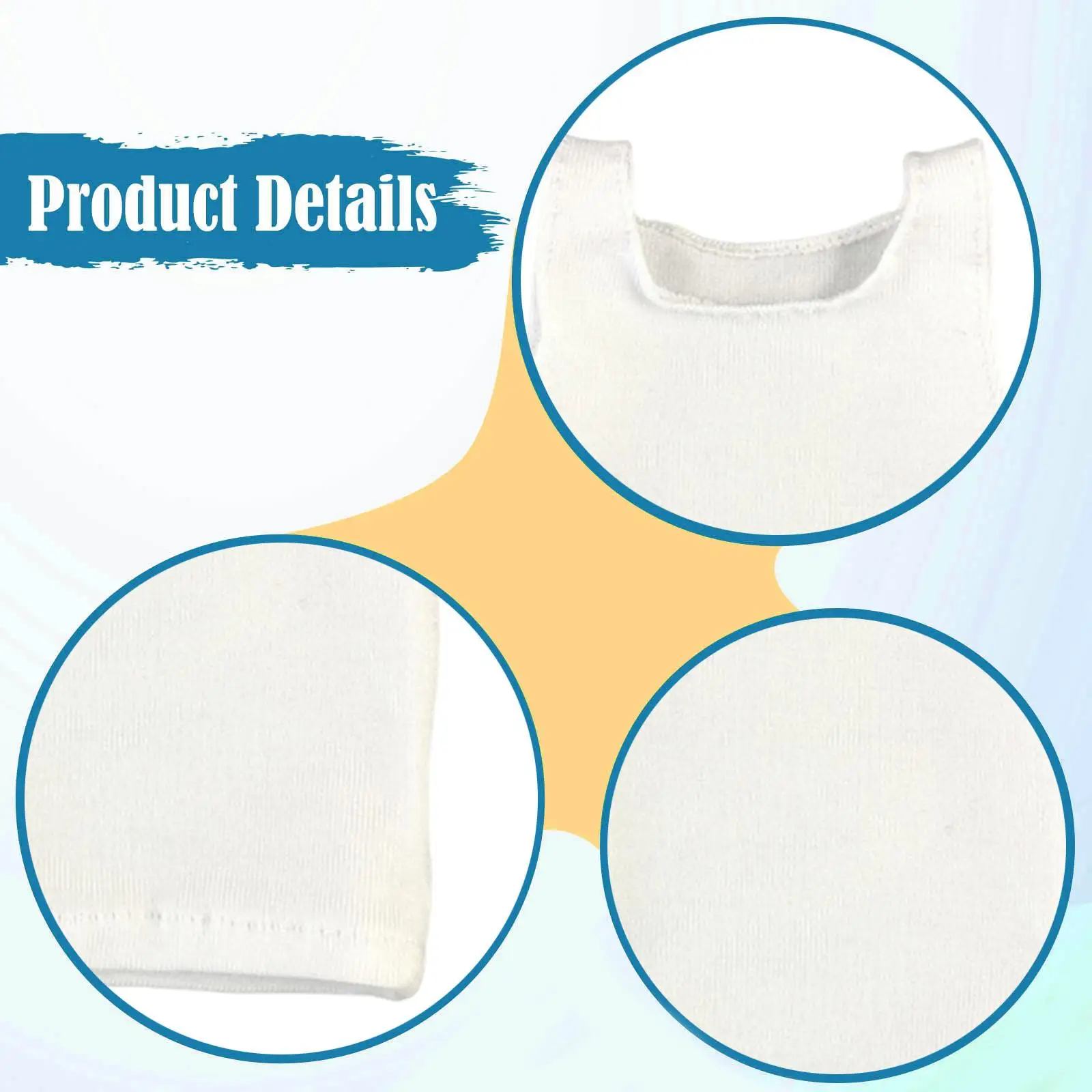 Conjunto de ropa para muñecas: camiseta y chaleco mini de vestir - imagen 2