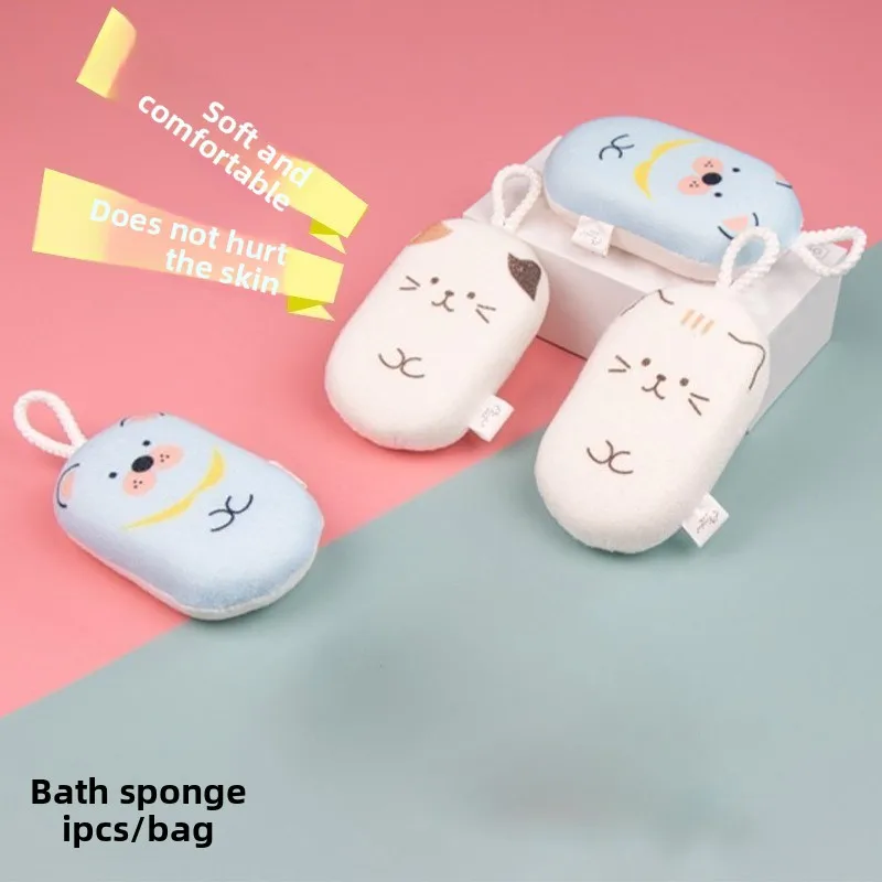Esponja de baño infantil suave con dibujos animados y pelotas - imagen 3