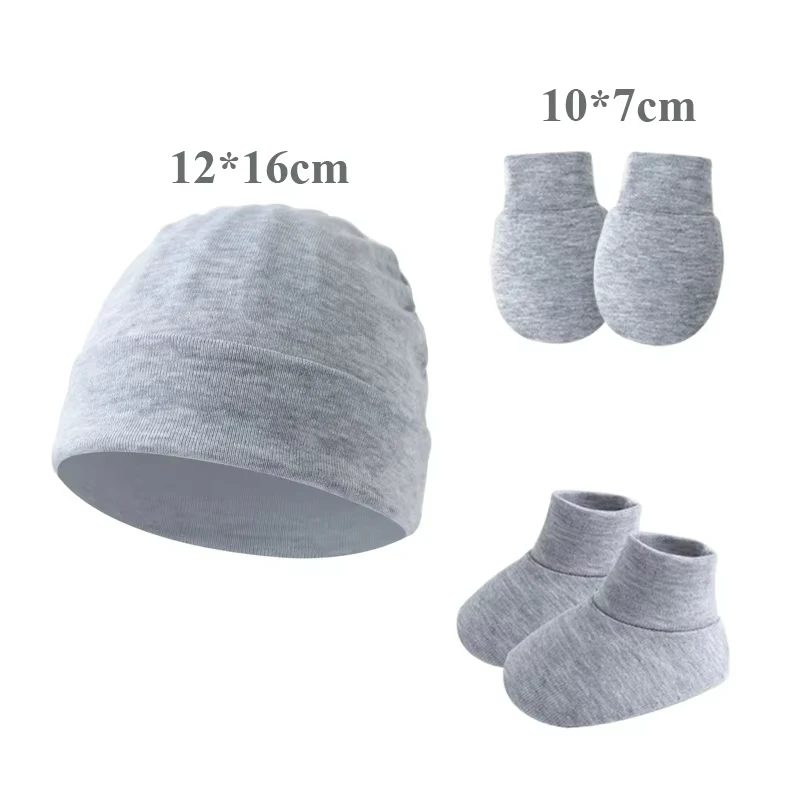 Conjunto recién nacido: gorro, guantes y calcetines de algodón - imagen 5