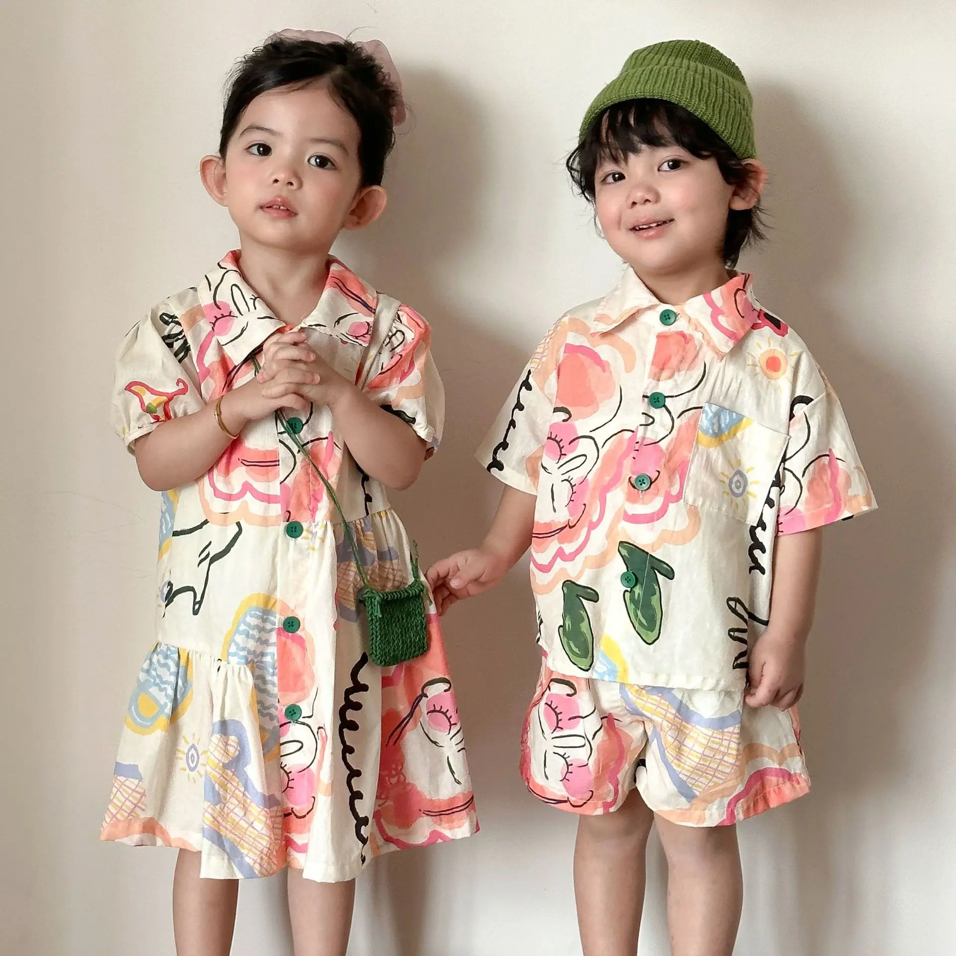 Conjunto de verano camiseta y pantalón corto para niños - imagen 5