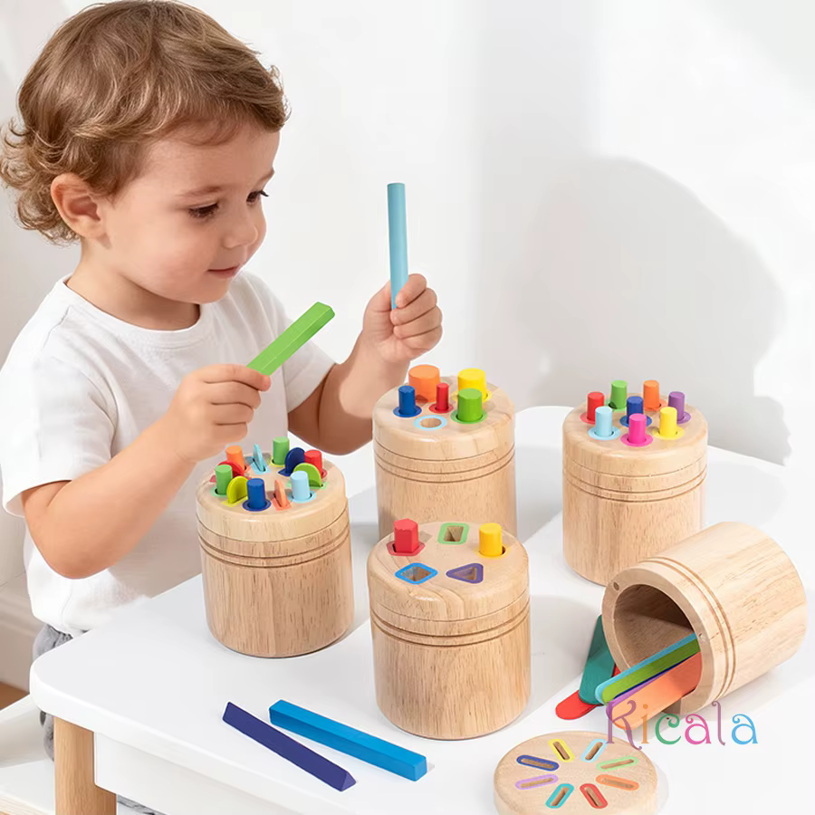 Piezas y variedad de colores para clasificar