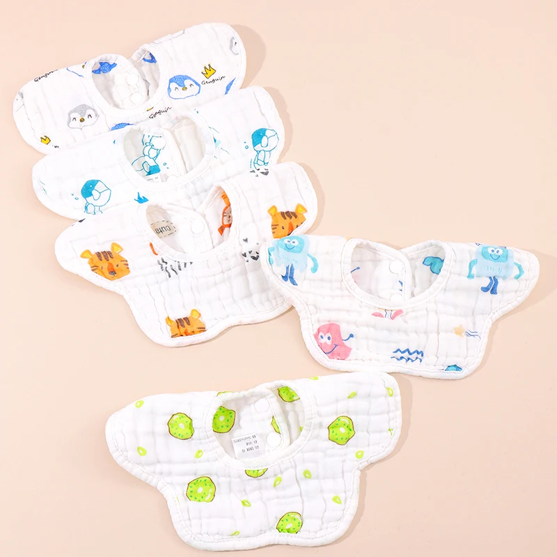 Baberos bandana de muselina gasa absorbentes para recién nacido - imagen 2