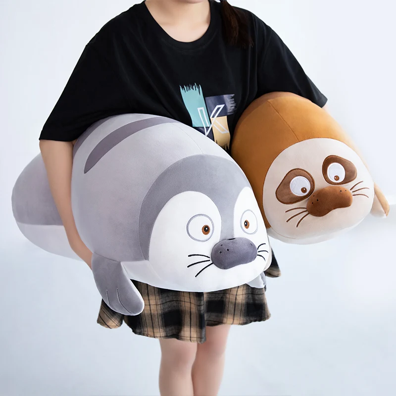 Peluche león marino almohada suave para niños, regalo